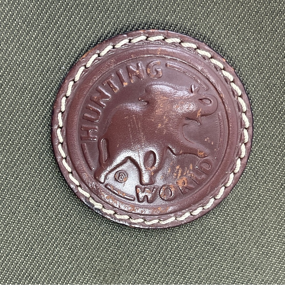 Hunting World Leather & Canvas Olive Tote - Picture 11 of 14